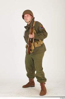 U.S.Army uniform World War II. - Technical Corporal - poses…